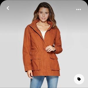 ❌SOLD❌ Universal Thread Women’s Anorak Utility Hooded Jacket - Rust